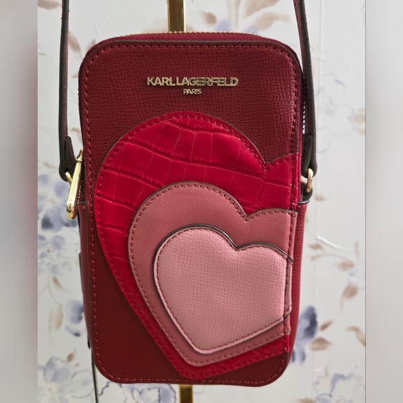 Karl Lagerfeld Handbags - Karl Lagerfeld Paris Maybelle Heart Crossbody Bag